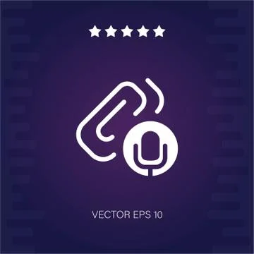 Voice record vector icon Stock Illustration