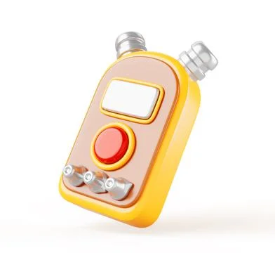 Voice recorder 3d render icon. Dictaphone, digital device for recording sound Illustrazione stock