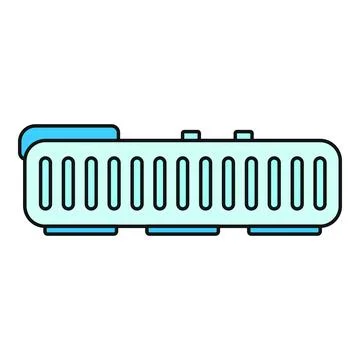 Voice recorder device icon for audio recording Illustrazione stock