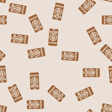 Voice search optimization seo glyph vector seamless pattern 스톡 일러스트