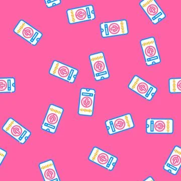 Voice search optimization seo vector seamless pattern Stock Illustration