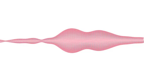 Voice soundwave on white background. Stock Footage 249234128