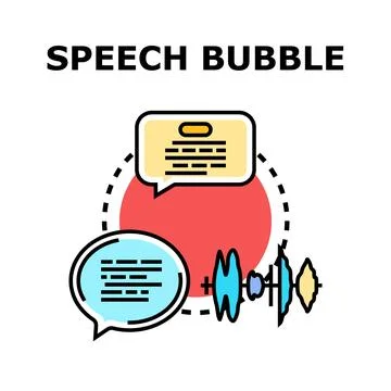 Voice speech bubble message sound wave concept 스톡 일러스트