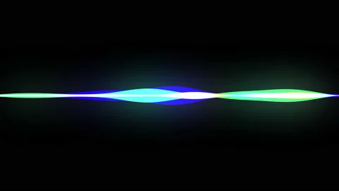 Voice speech horizontal waveform Stock Footage 140514822