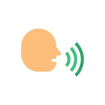Voice vector icon logo design Stock Illustration