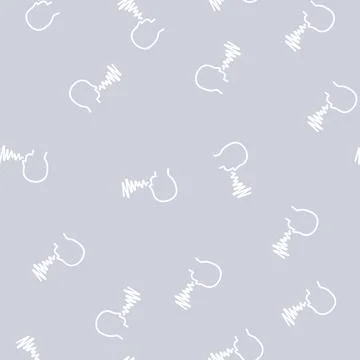 Voice vocal line seamless pattern Stock Illustration