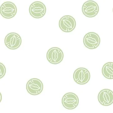 Voiceless sign glyph seamless pattern 스톡 일러스트