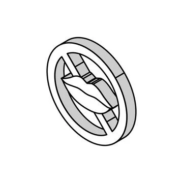 Voiceless sign isometric icon vector illustration 스톡 일러스트