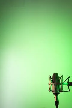 Voiceover microphone studio Stock Photos