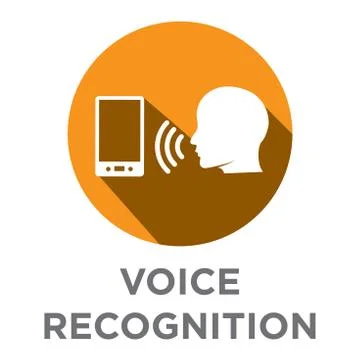 Voiceover or Voice Command Icon with Sound Wave Images - solid イラスト素材