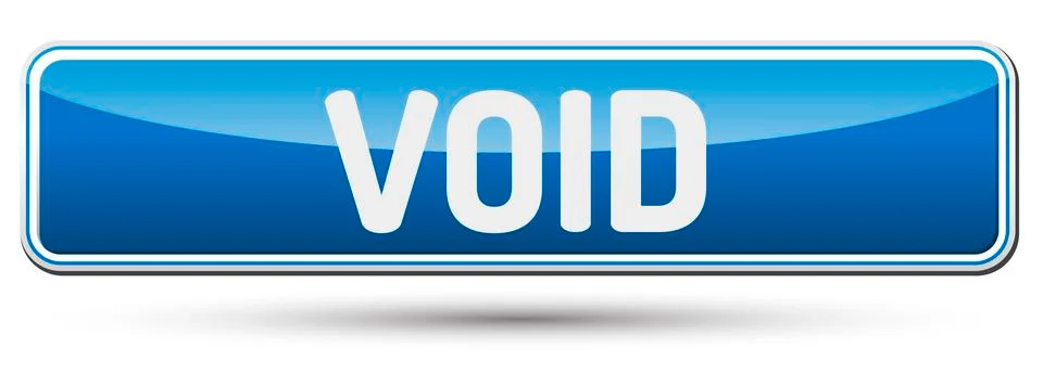 VOID - Abstract beautiful button with text. Stockillustratie