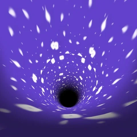 Into the Void: Abstract Purple Data Warp Stock Footage 334800486