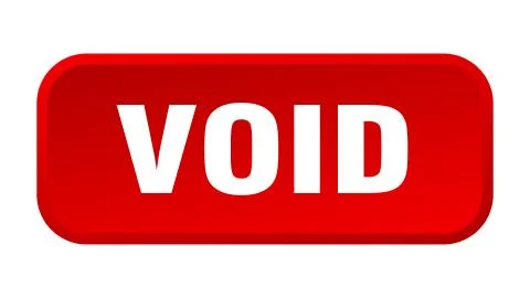 Void button. void square 3d push button Stock Illustration
