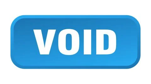 Void button. void square 3d push button Stock Illustration