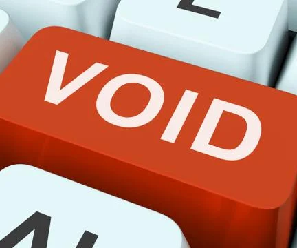 Void key shows invalid or invalidated contract Illustration