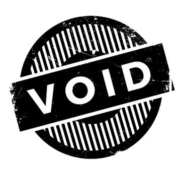 Void rubber stamp Stock Illustration
