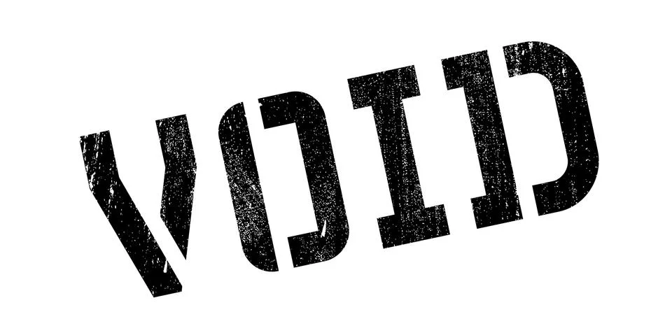Void rubber stamp Stock Illustration