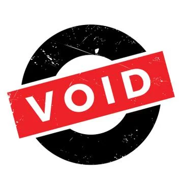 Void rubber stamp Illustrazione stock