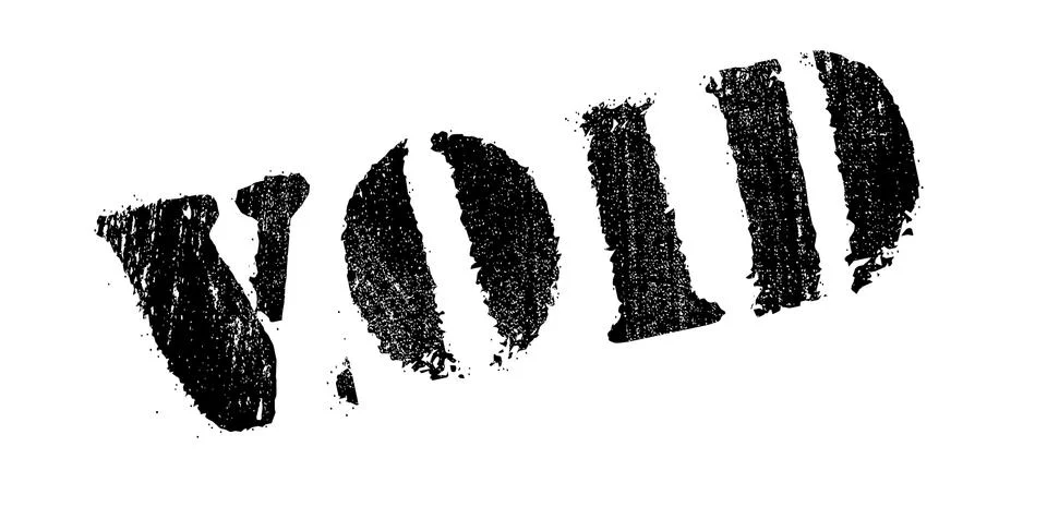 Void rubber stamp Illustrazione stock
