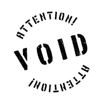 Void rubber stamp Stock Illustration