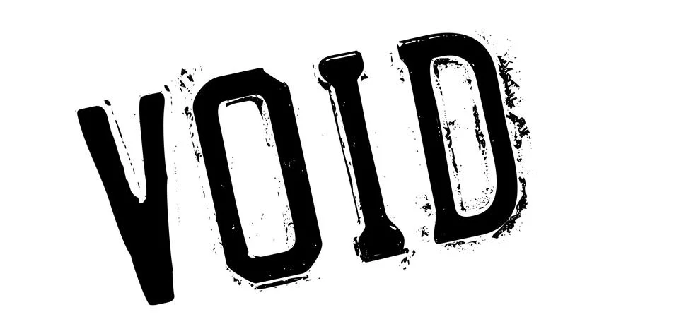 Void rubber stamp Stock Illustration