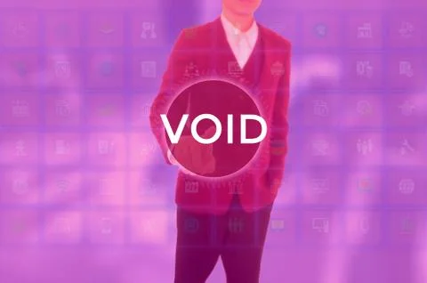 VOID - technology and business concept Stock Photos