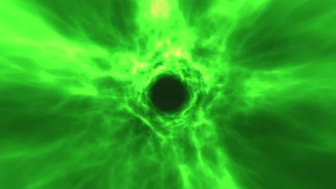 Into The Void Vortex Animation Loop Green Stock Footage 155562596