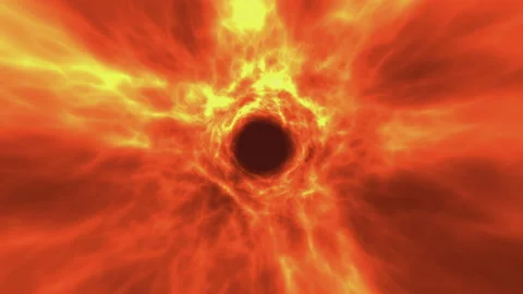 Into The Void Vortex Animation Loop Orange Stock Footage 152827393