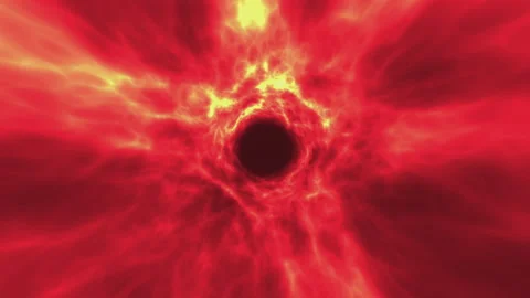 Into The Void Vortex Animation Loop Red Stock Footage 156677707