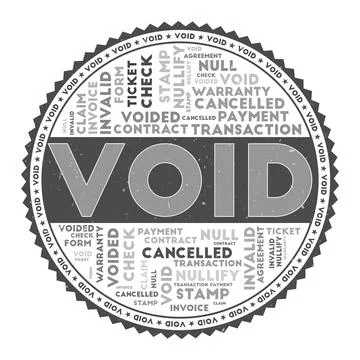 VOID word image. Void concept with word clouds and round text. Nice colors .. Illustrazione stock