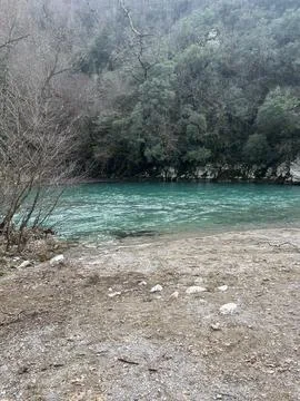 Voidomatis river in Zagoria, Greece Stock Photos