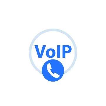 Voip call icon on white Stock-Illustration
