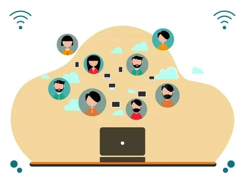 VoIP Concept Illustration Stock Illustration