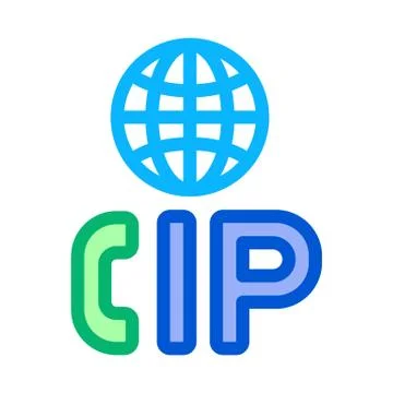 Voip Ip Calling System Icon Vector Outline Illustration Illustrazione stock