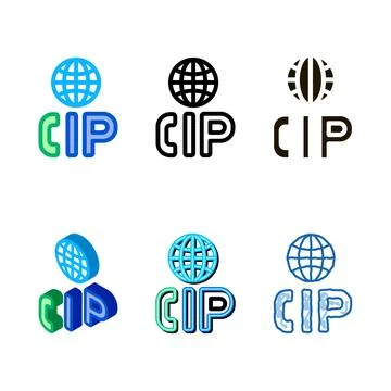 Voip ip calling system icon vector multipack outline Illustrazione stock