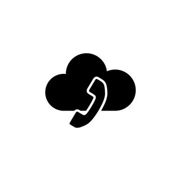 Voip, IP Telephony Flat Vector Icon Stock Illustration