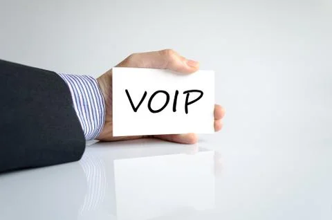 Voip text concept Stock Photos