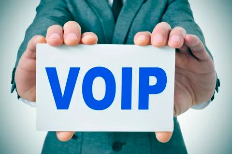 Voip, voice over internet protocol Illustrazione stock