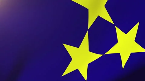 Vojvodina flag waving in the wind. Looping sun rises style.  Animation loop Stock Footage 48336560