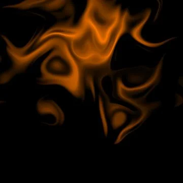 Volatile Orange Fire Fluid Marble Simulation 스톡 일러스트