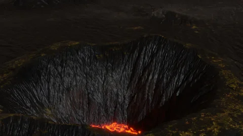 Volcanic activities Stock Footage 158022394