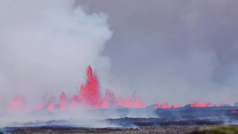 Volcanic activity Video stock 283732821