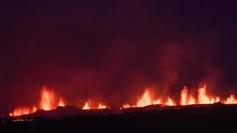 Volcanic activity Video stock 283733477