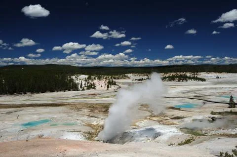 Volcanic area Stock Photos