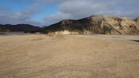 Volcanic Ash Dunes in a Desolate Landscape Foto stock