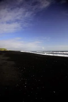 Volcanic beach Stock Photos