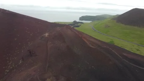 The Volcanic Beauty of Eldfell Stock Footage 341104732