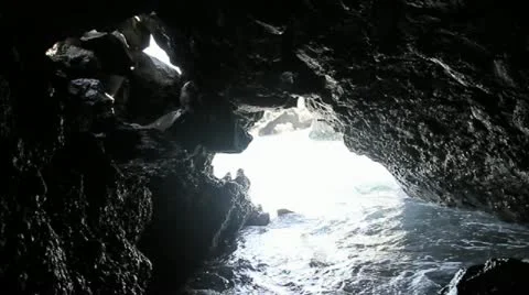 Volcanic cave Stock Footage 20500806