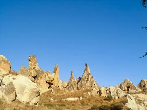 Volcanic cliffs and rock formations at Cappadocia Photos
