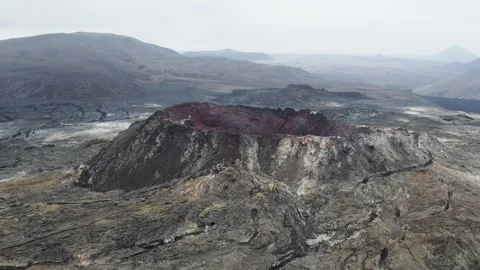 Volcanic Crater Stock Footage 244146036